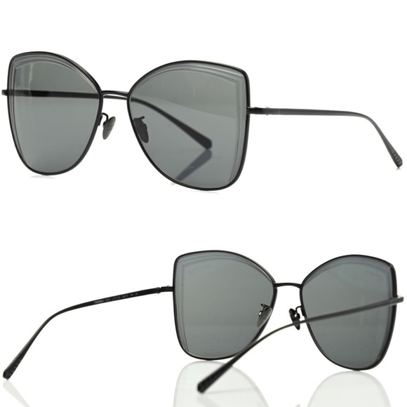 CHANEL Accessories - New Chanel Metal Butterfly Sunglasses 4253 Black
